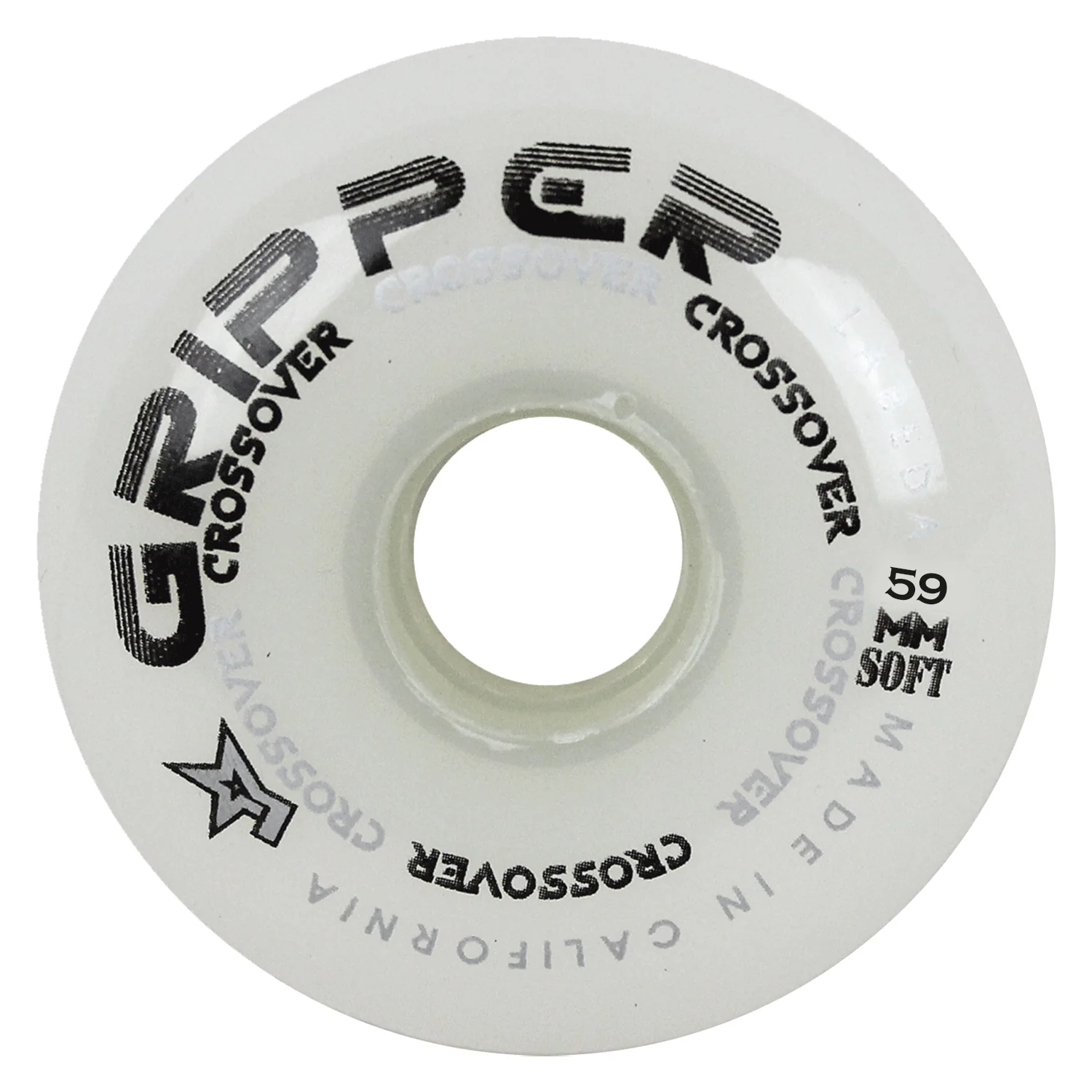Labeda Roller Hockey Wheels - Gripper Crossover 59mm 76A White (Single)