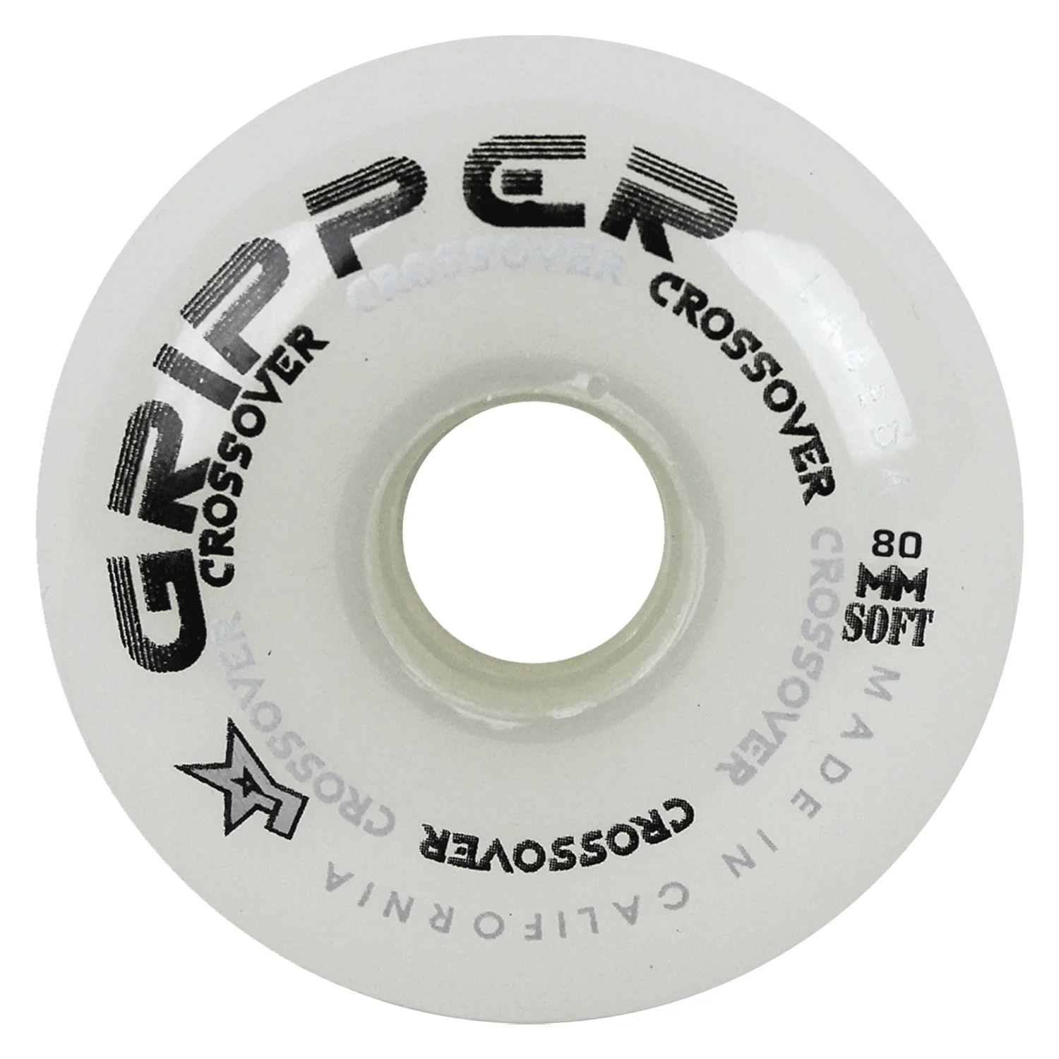 Labeda Roller Hockey Wheels - Gripper Crossover 72/80 HiLo 76A White (8-Pack) - Image 2