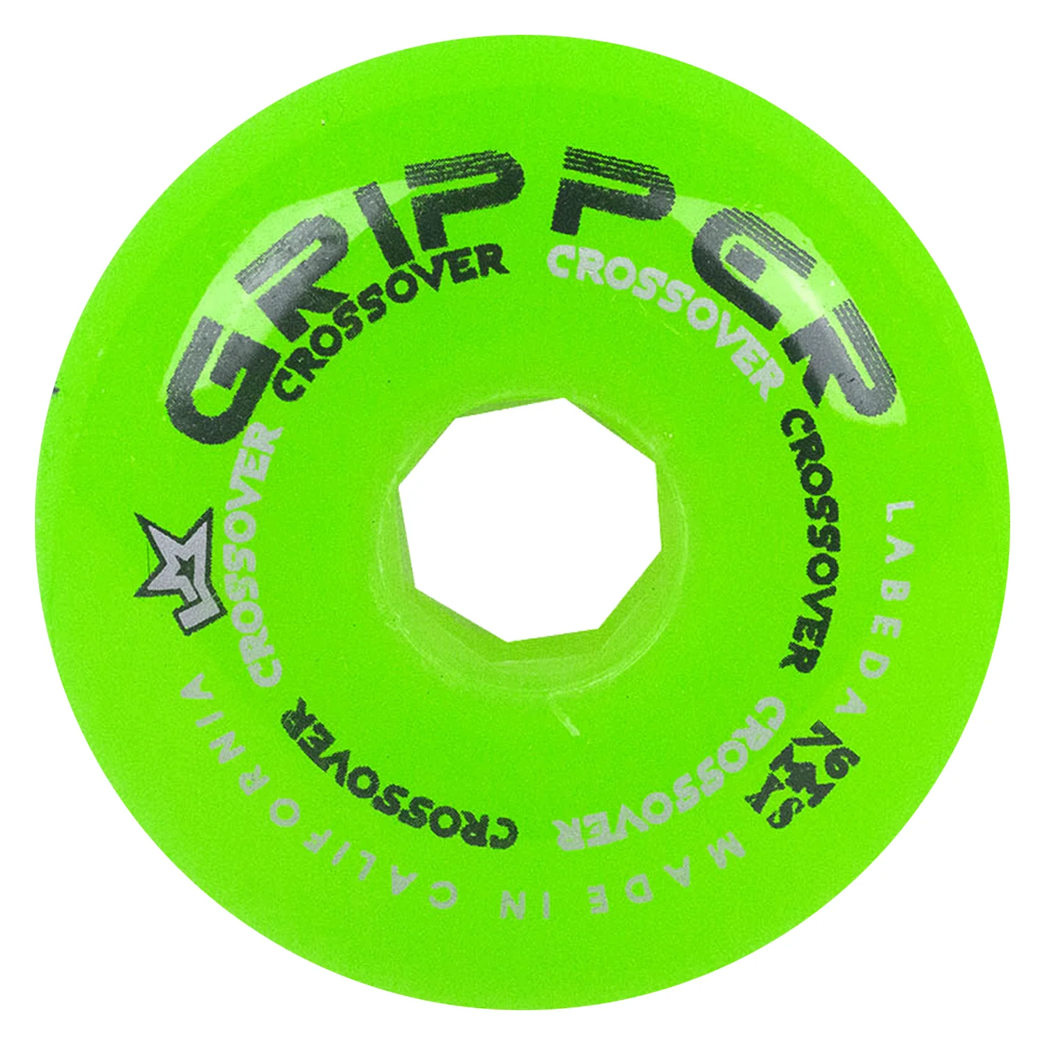 Labeda Roller Hockey Wheels - Gripper Crossover 76/80 HiLo 74A Green (8-Pack) - Image 3