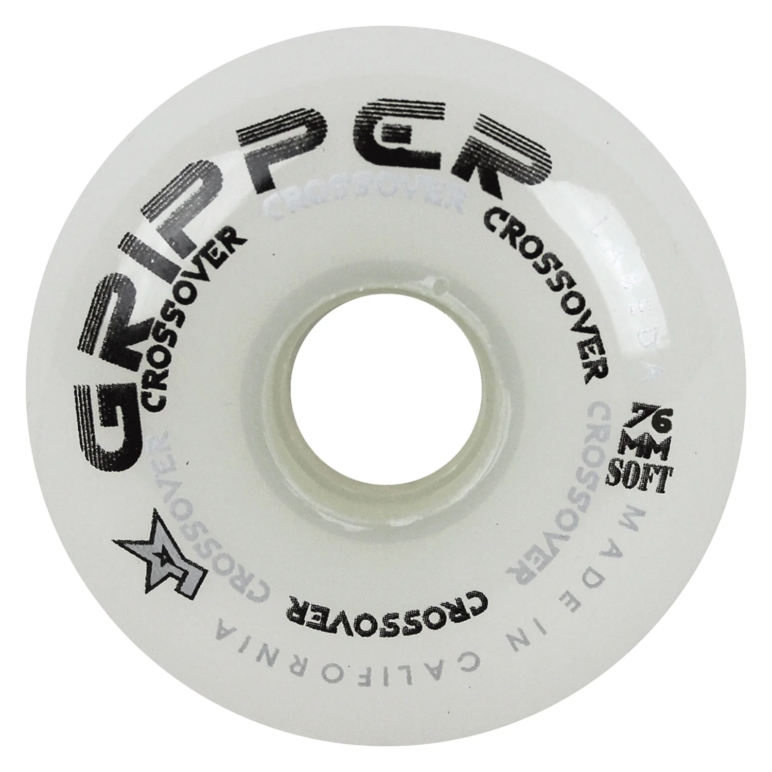 Labeda Roller Hockey Wheels - Gripper Crossover 76mm 76A White (Single)