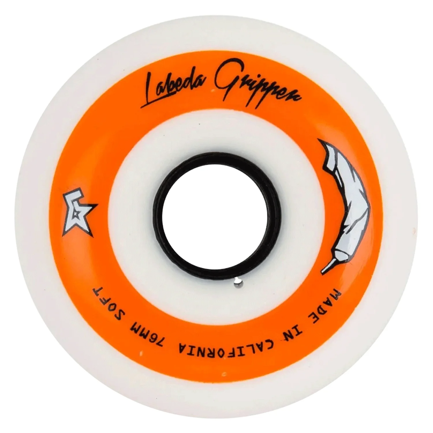 Labeda Roller Hockey Wheels - Gripper Standard 59mm 76A White/Orange (Single)