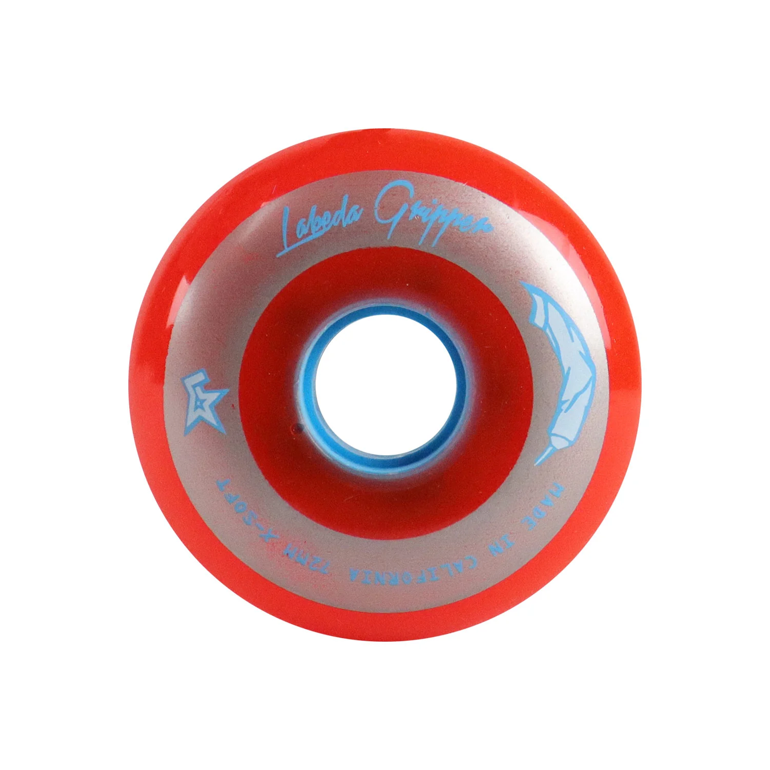 Labeda Roller Hockey Wheels - Gripper Standard 72mm 74A Red (4-Pack) - Image 3