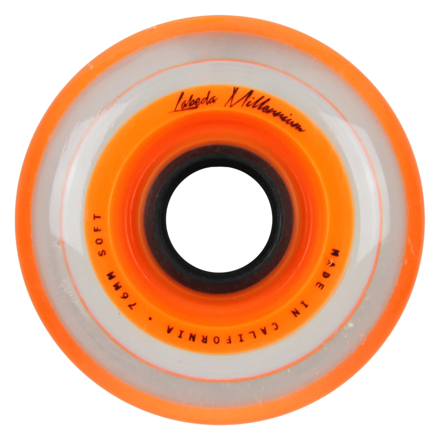 Labeda Roller Hockey Wheels - Millennium Gripper 76mm 76A Orange (8-Pack) - Image 2