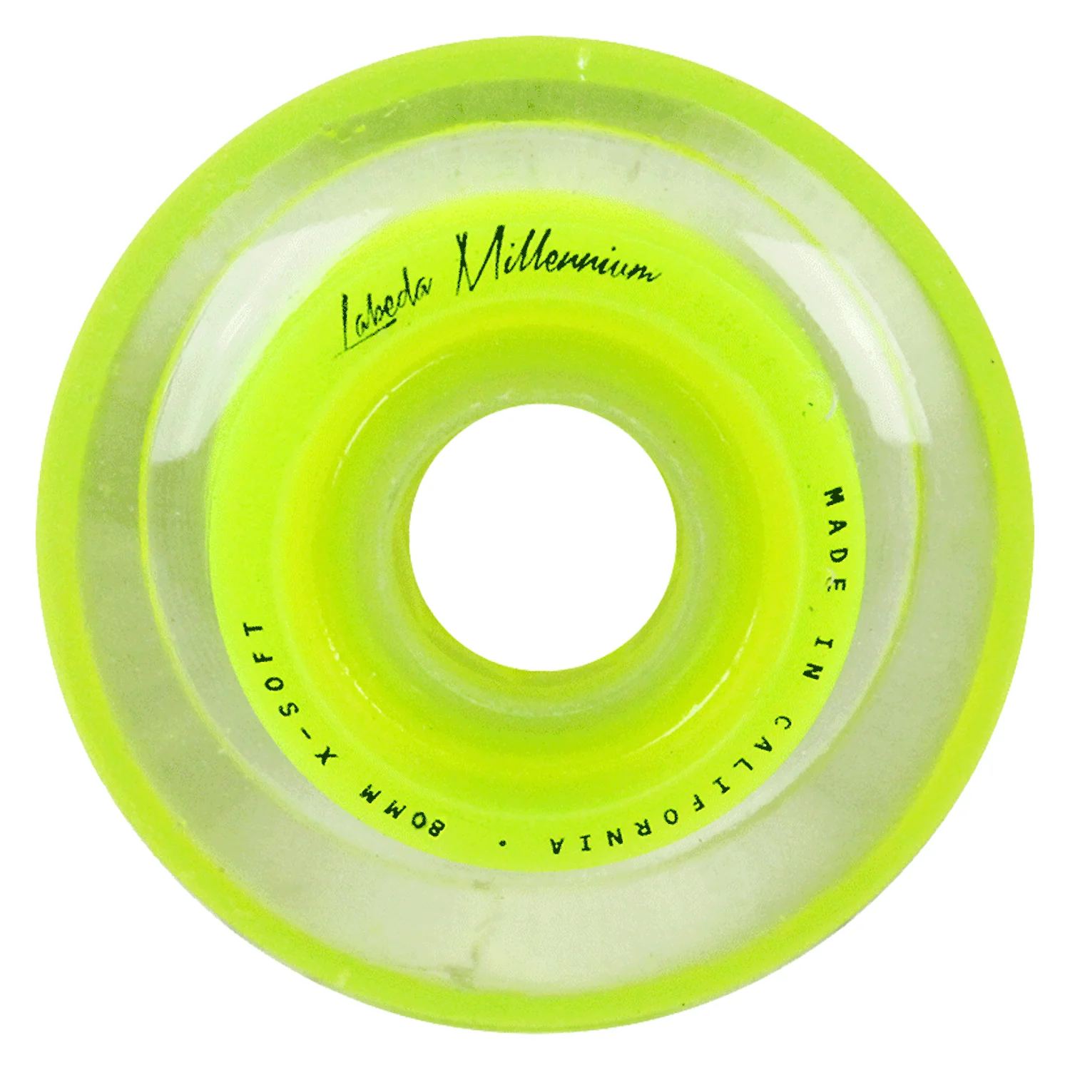 Labeda Roller Hockey Wheels - Millennium Gripper 80mm 74A Green (8-Pack) - Image 2