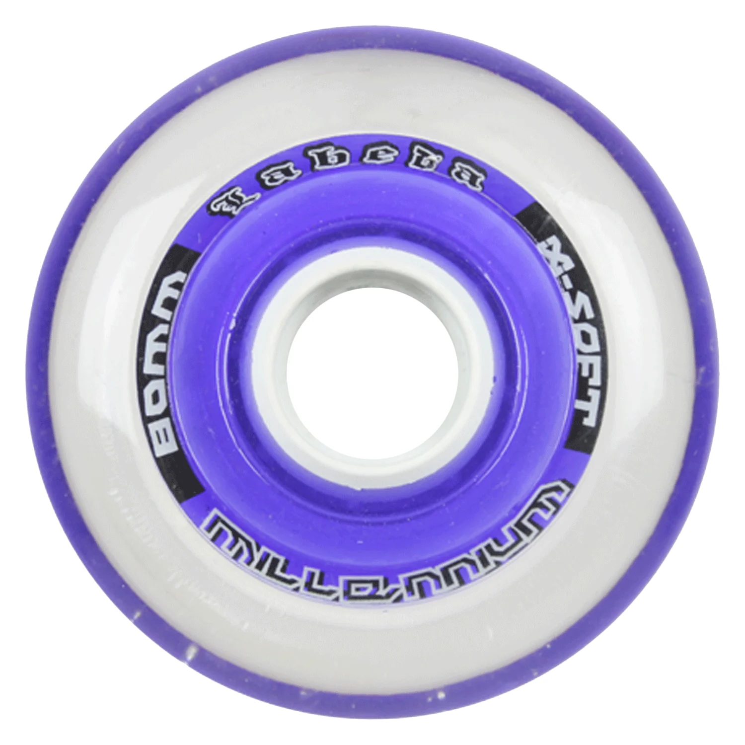 Labeda Roller Hockey Wheels - Millennium Gripper 80mm 74A Purple (8-Pack) - Image 2