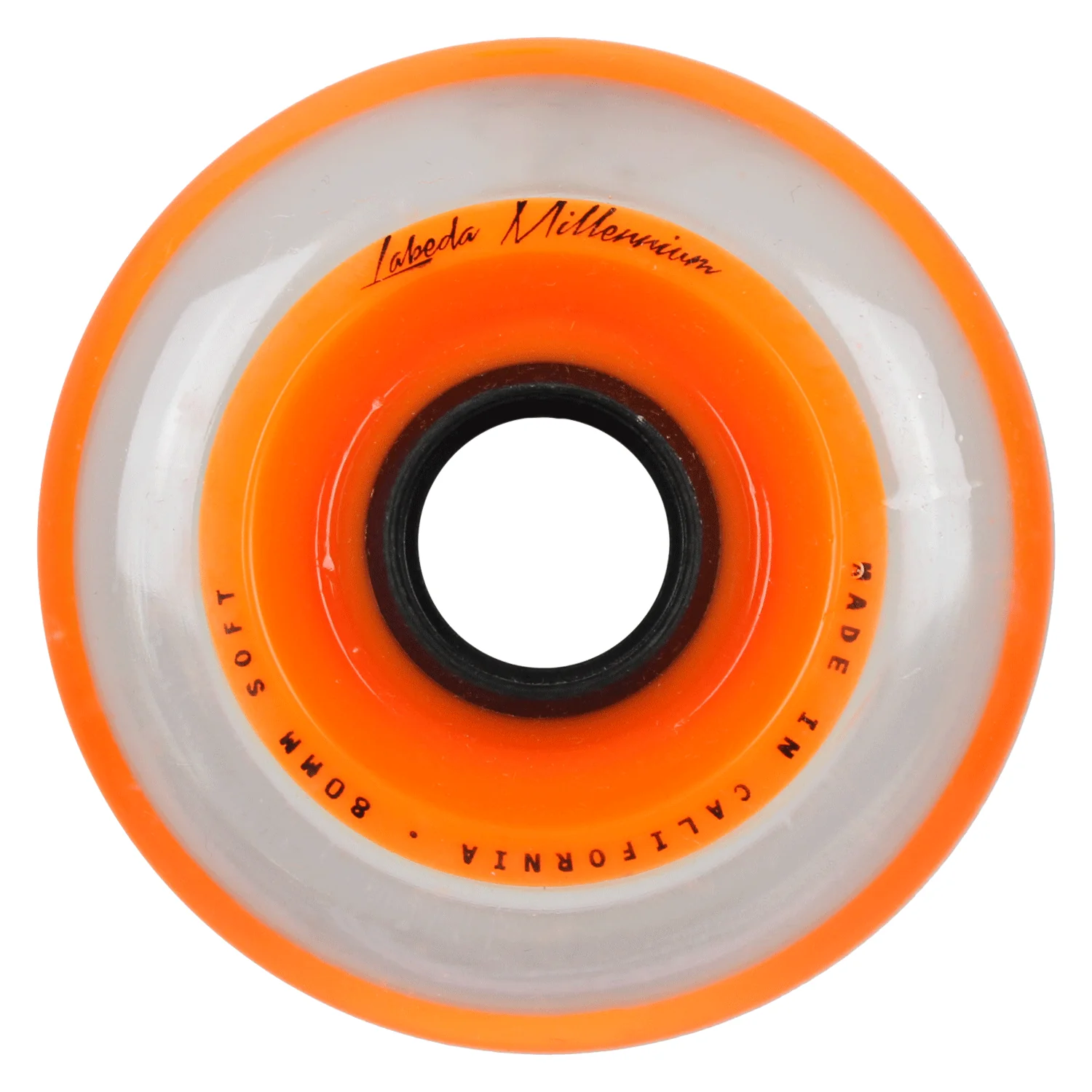 Labeda Roller Hockey Wheels - Millennium Gripper 80mm 76A Orange (Single)