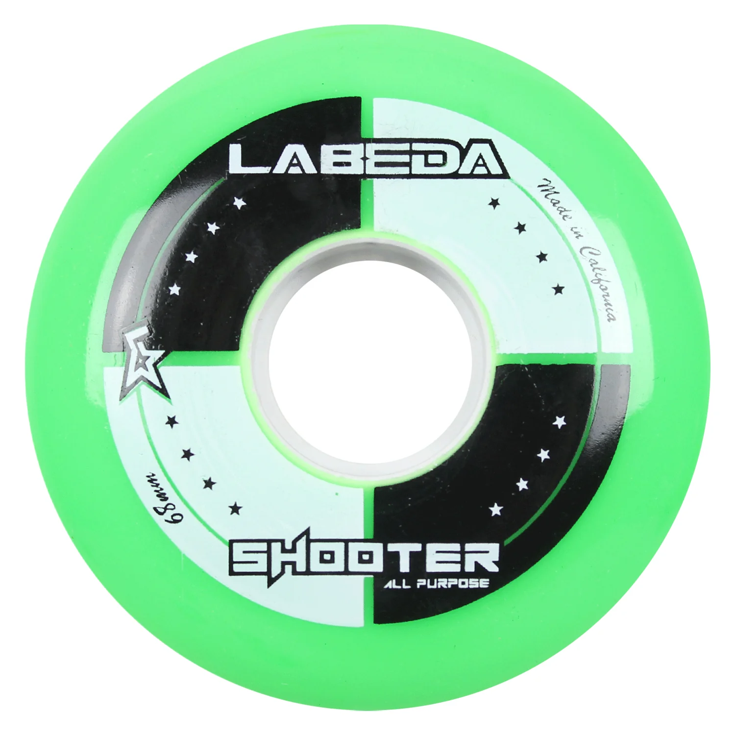 Labeda Roller Hockey Wheels - Shooter 68mm 83A Green (Single)