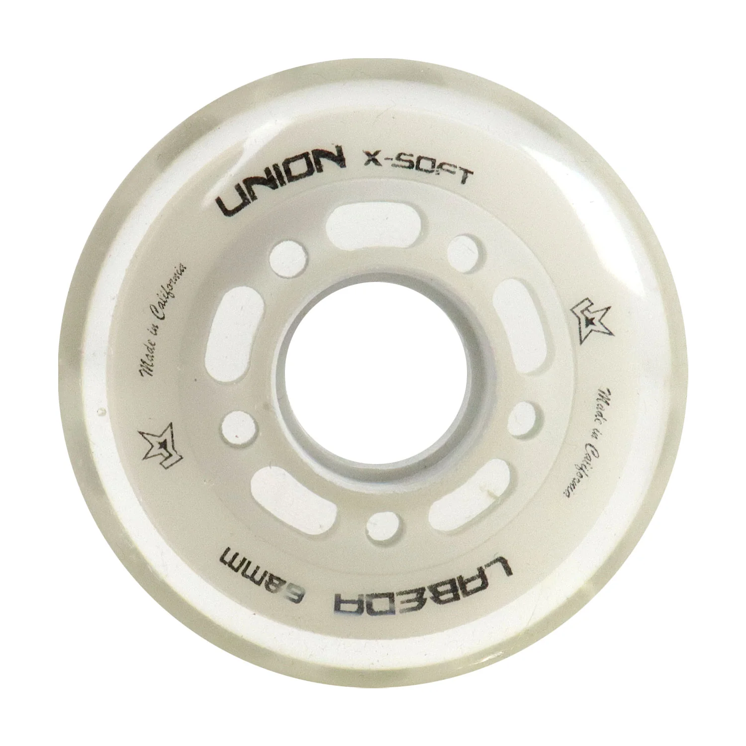 Labeda Roller Hockey Wheels - Union 68mm 74A White (8-Pack) - Image 2