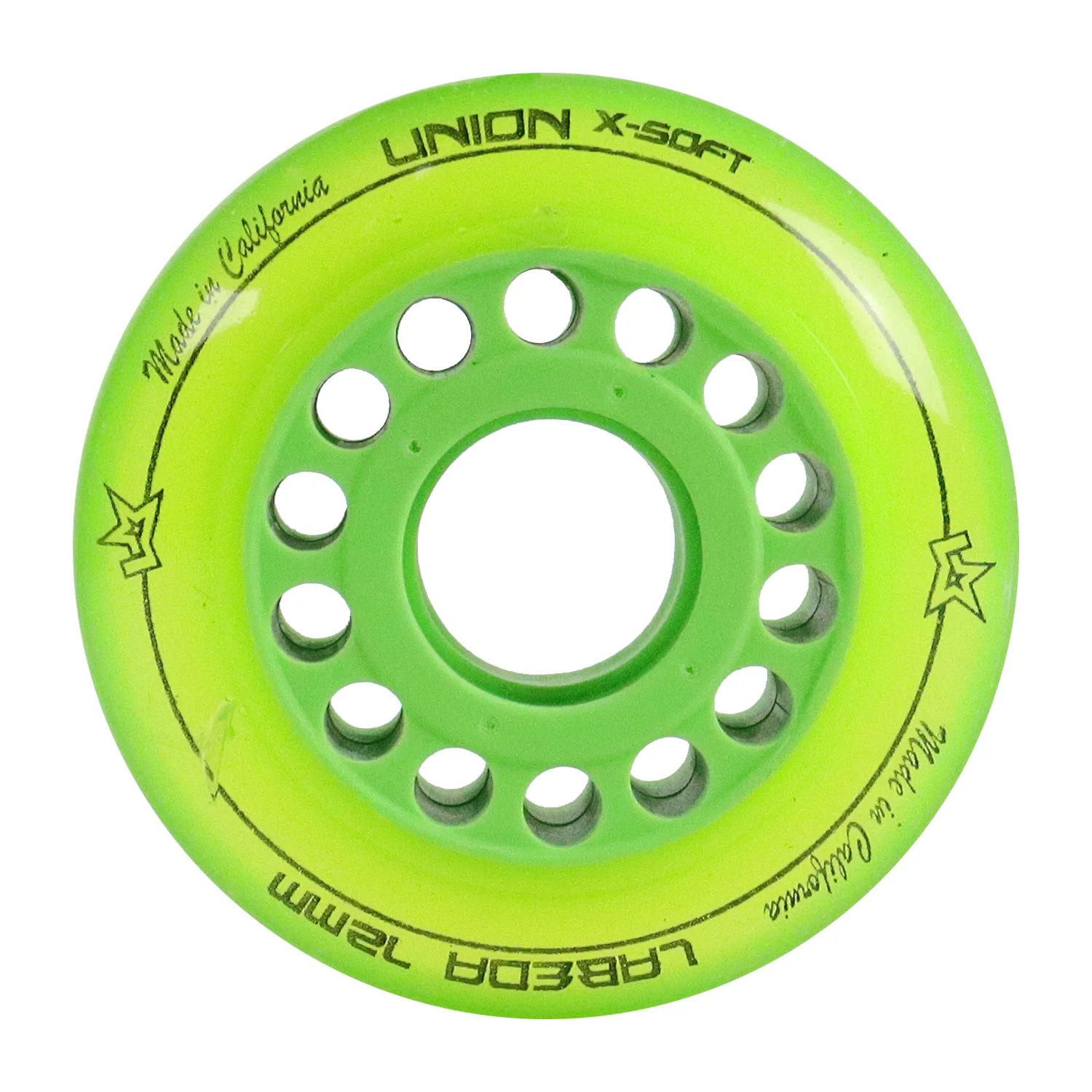 Labeda Roller Hockey Wheels - Union 72mm 74A Green (Single)