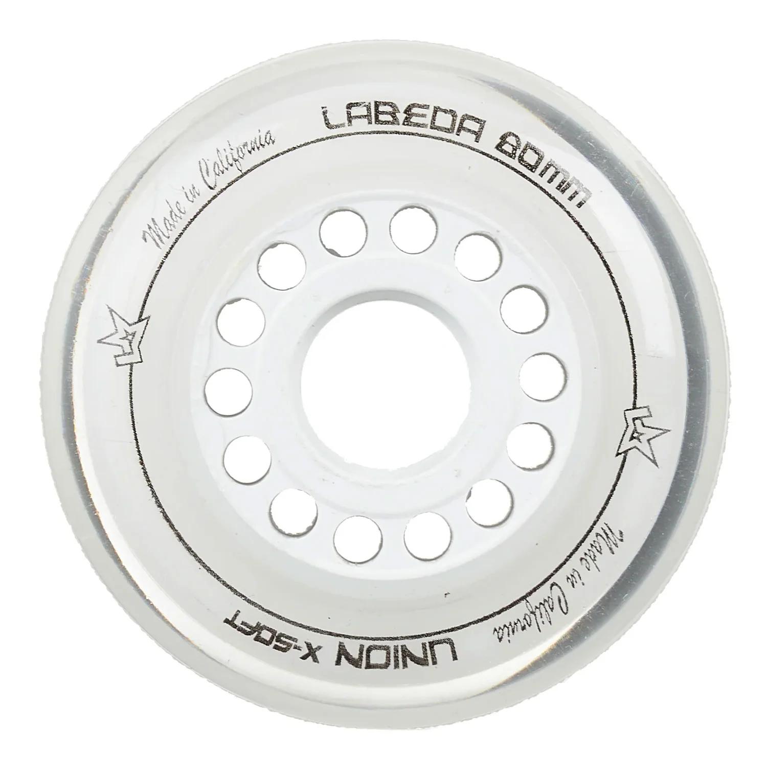 Labeda Roller Hockey Wheels - Union 76/80 HiLo 76A White (8-Pack) - Image 2