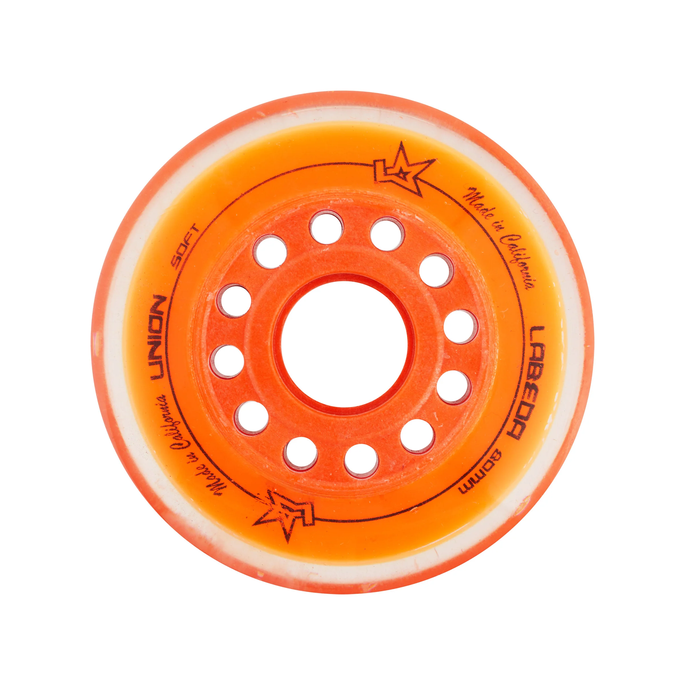 Labeda Roller Hockey Wheels - Union 76mm 76A Orange (Single)