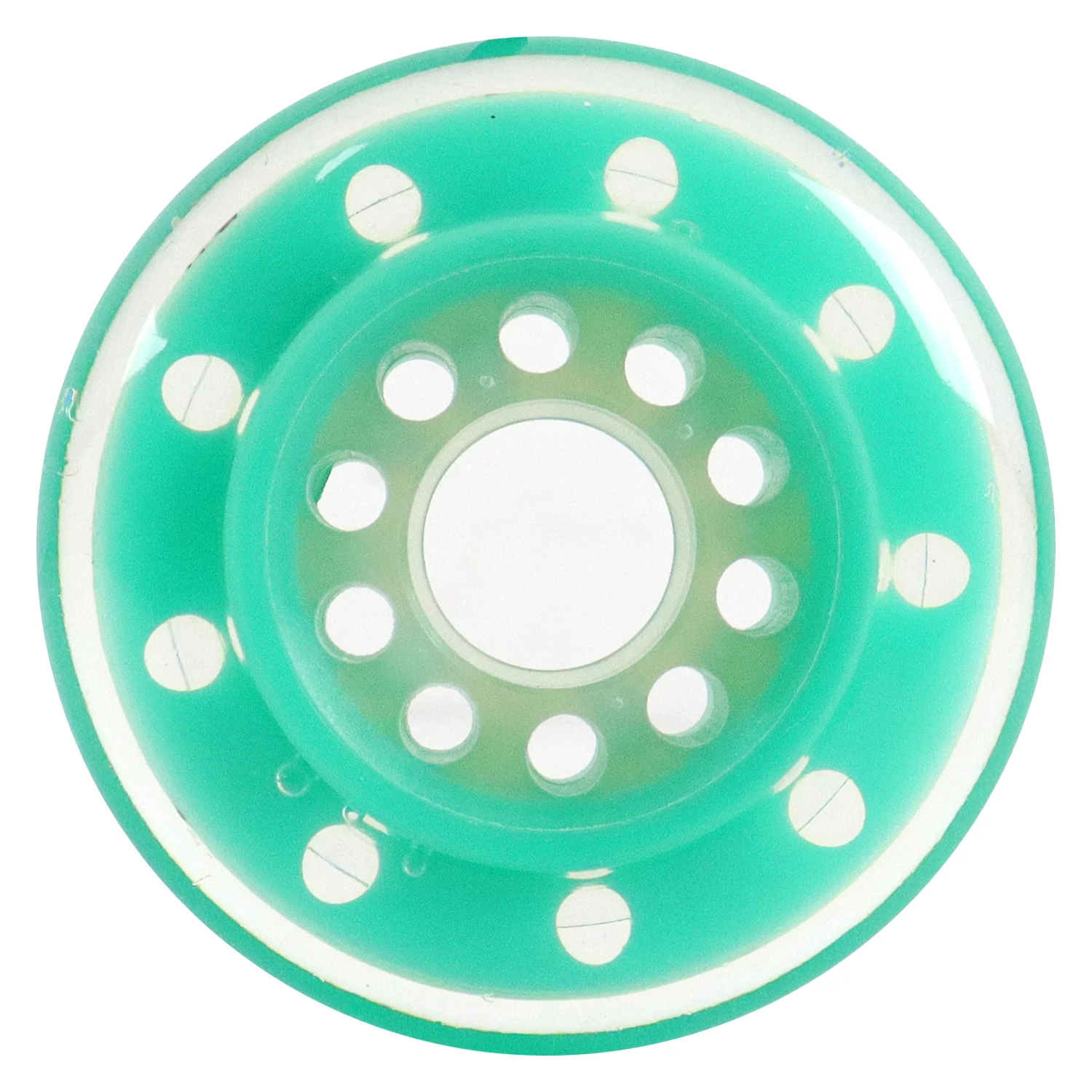 Labeda Whips Roller Hockey Wheels - Teal Soft 80mm - 4-Pack with Evo Spacers - Image 2