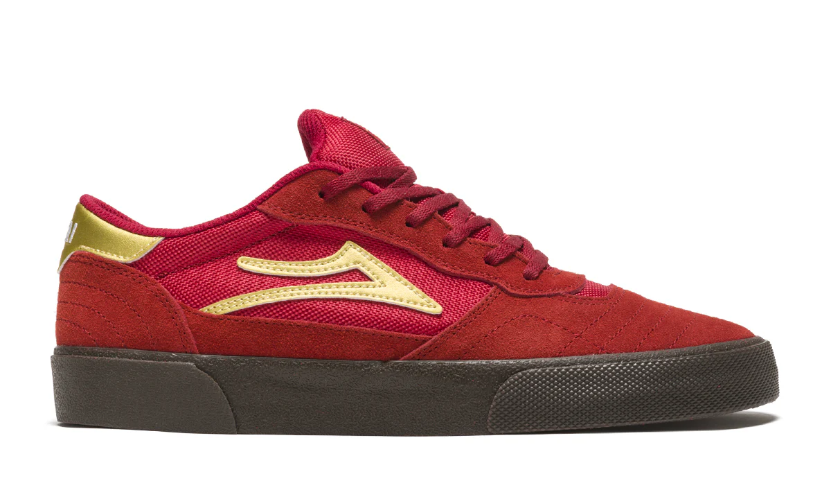 Lakai Shoes Cambridge Red/Gum Suede Mens - Image 2