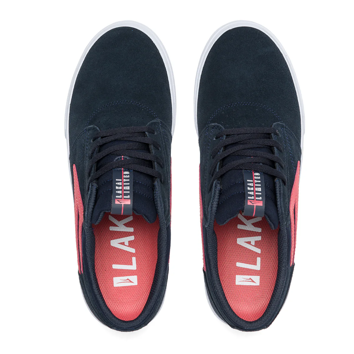 Lakai Shoes Griffin Navy/Coral Suede Mens - Image 3