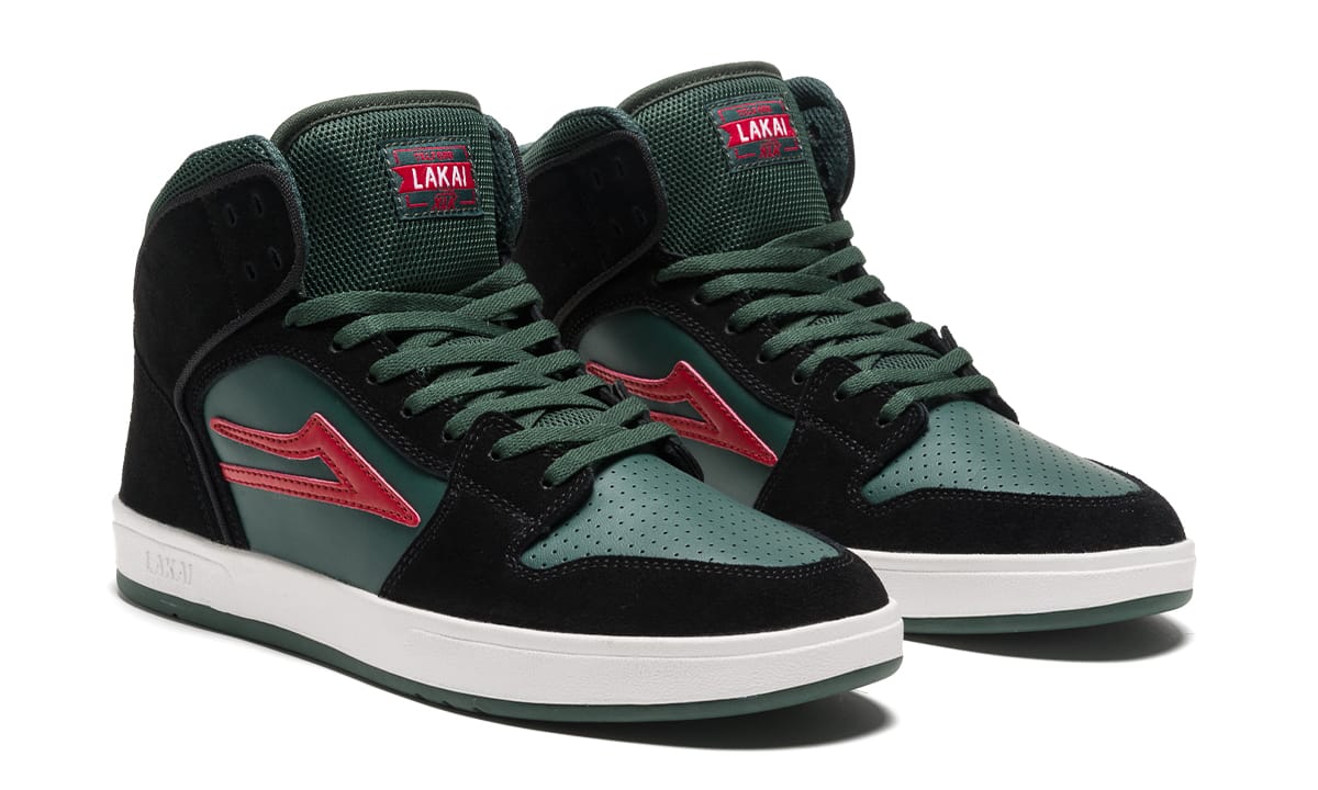 Lakai Shoes Telford Black/Pine Suede Mens