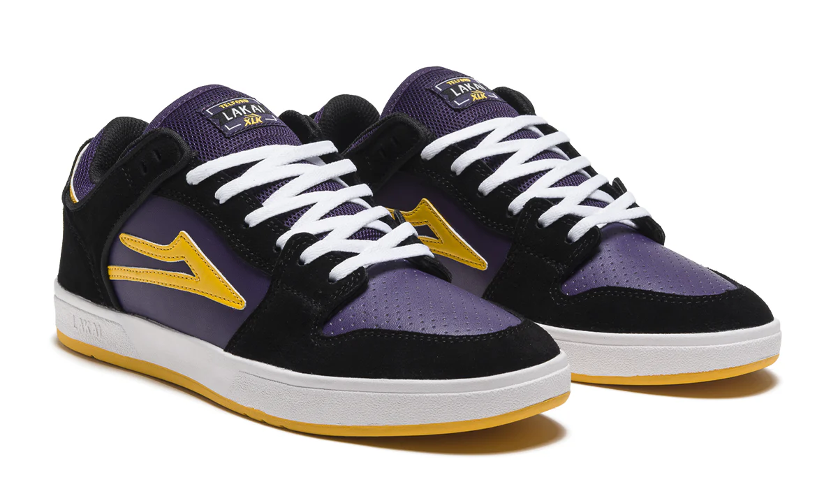 Lakai Shoes Telford Low Black/Grape Suede Mens - Image 2
