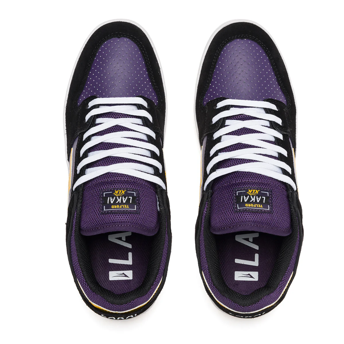 Lakai Shoes Telford Low Black/Grape Suede Mens - Image 3