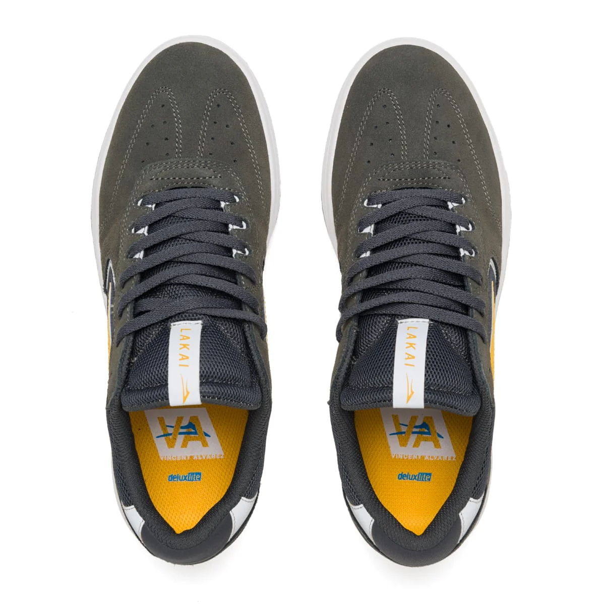 Lakai Skateboard Shoes Atlantic Charcoal Suede - Image 3
