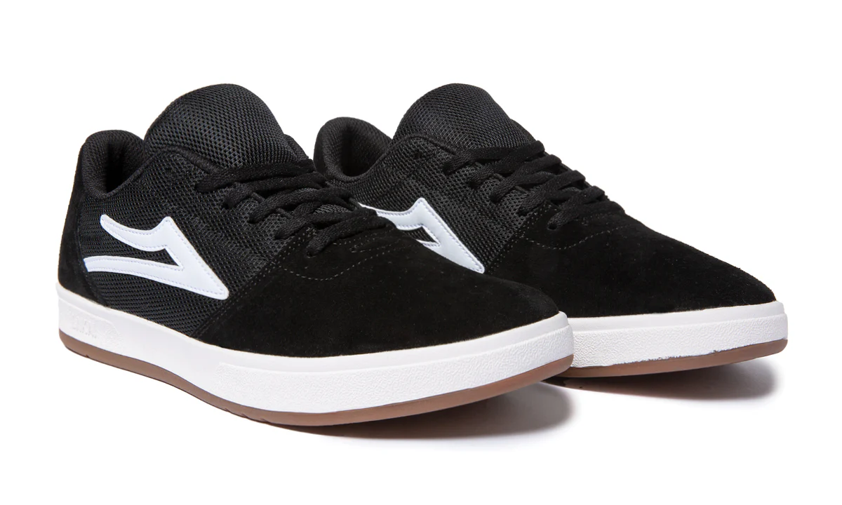Lakai Skateboard Shoes Brighton Black Suede Mens - Image 2