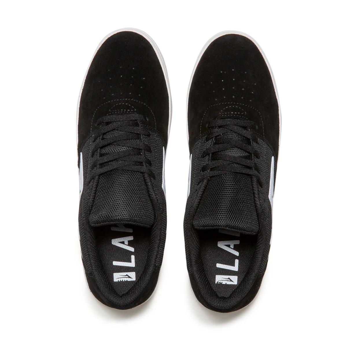 Lakai Skateboard Shoes Brighton Black Suede Mens - Image 3