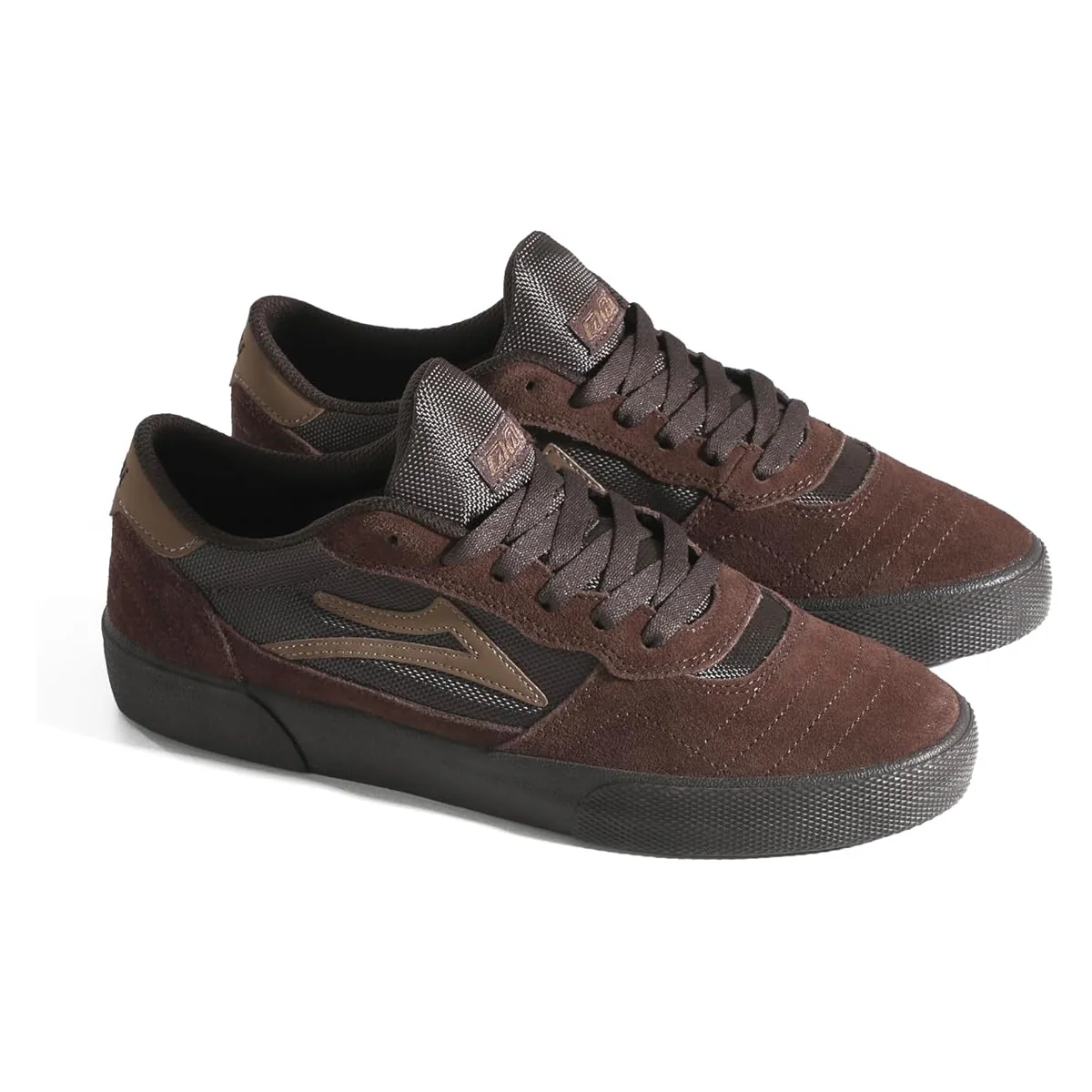 Lakai Skateboard Shoes Cambridge Chestnut Suede Monochrome - Image 2
