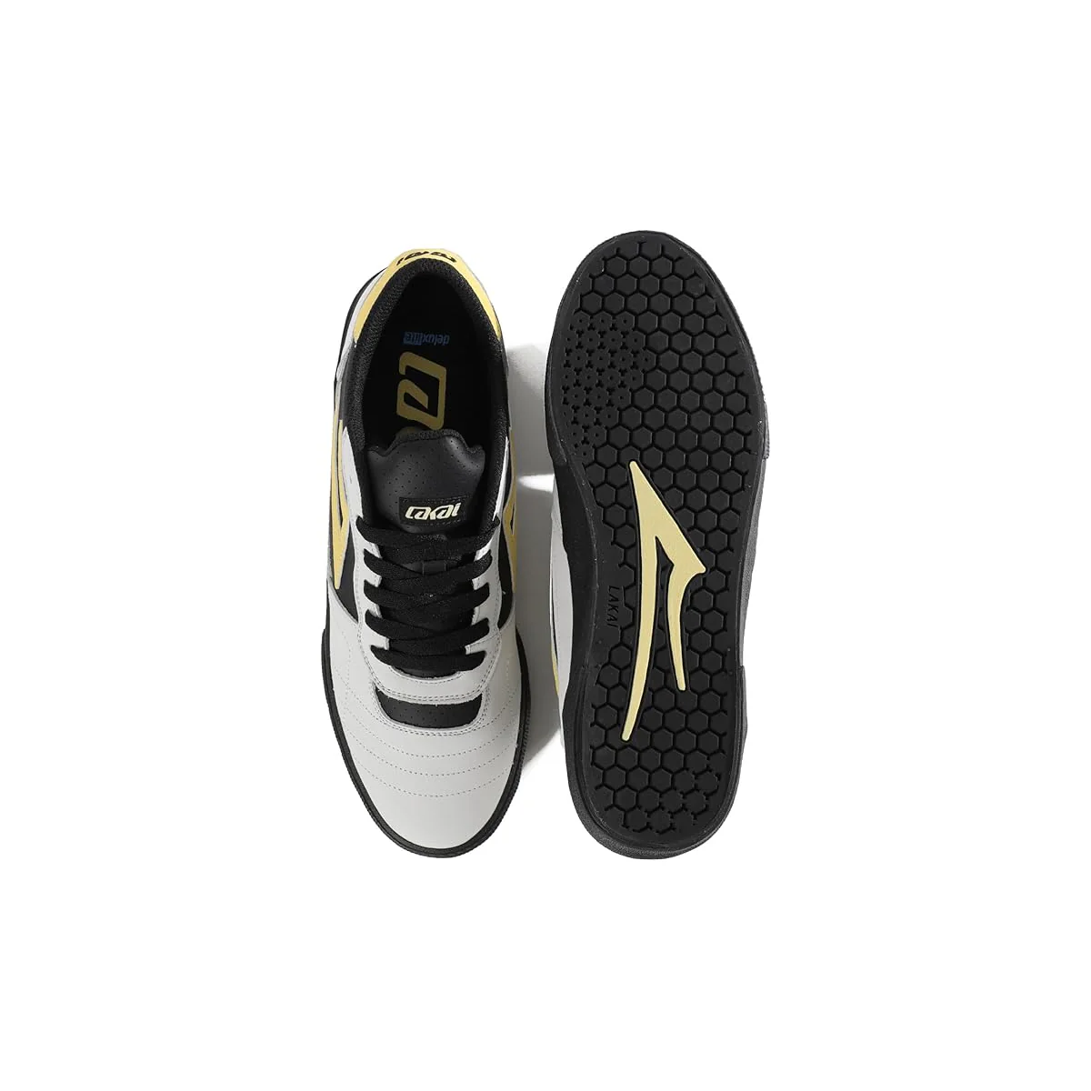 Lakai Skateboard Shoes Cambridge White Banana Black - Image 3