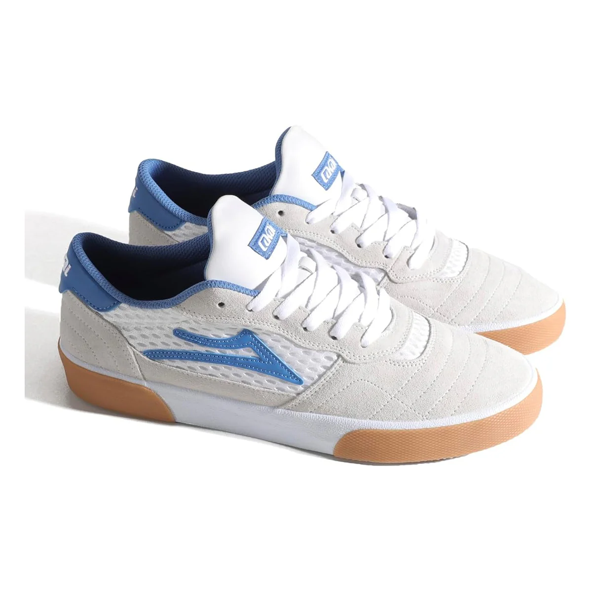 Lakai Skateboard Shoes Cambridge White Suede Parisian Gum - Image 2