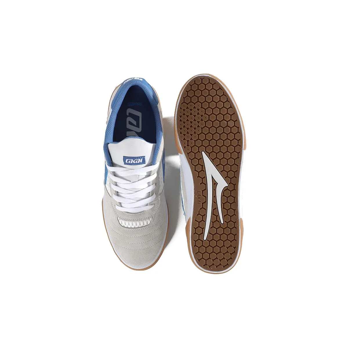 Lakai Skateboard Shoes Cambridge White Suede Parisian Gum - Image 3