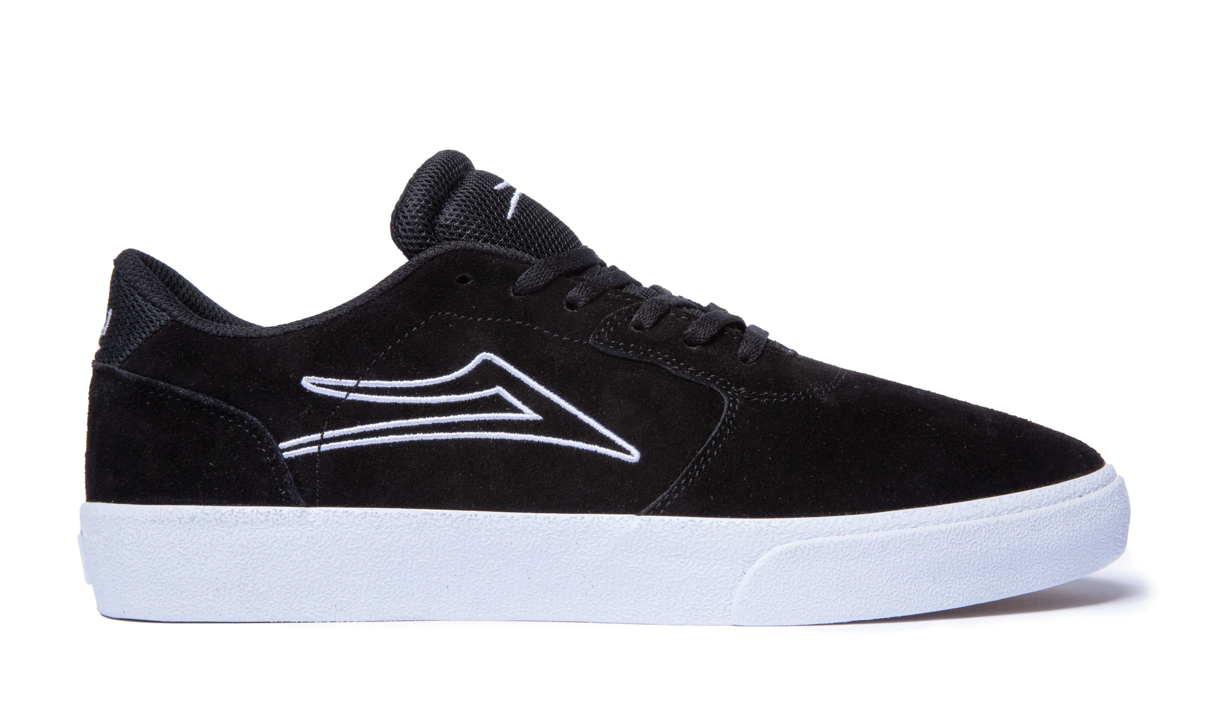 Lakai Skateboard Shoes Cardiff Black Suede Mens