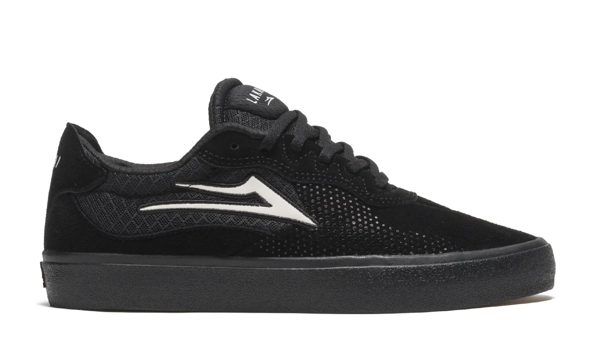 Lakai Skateboard Shoes Essex Black/Black Suede