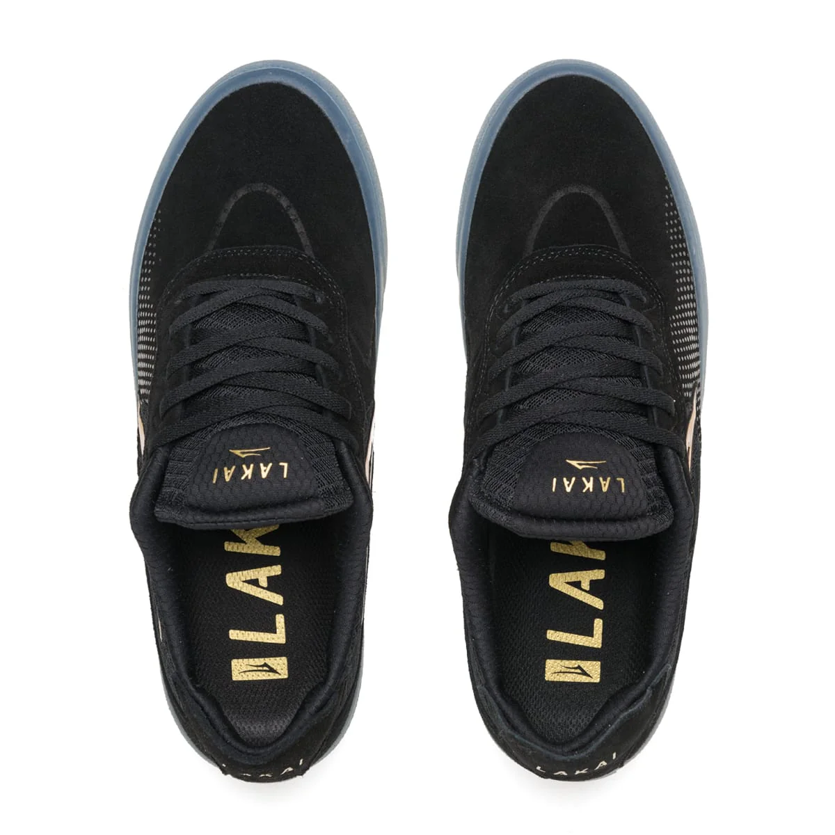 Lakai Skateboard Shoes Essex Black/Gold Suede - Image 3