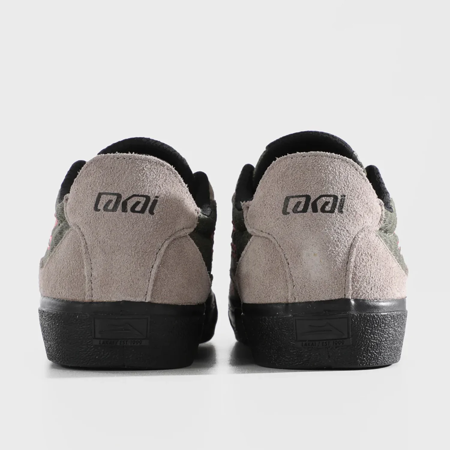 Lakai Skateboard Shoes Essex Black Olive Brown - Image 4