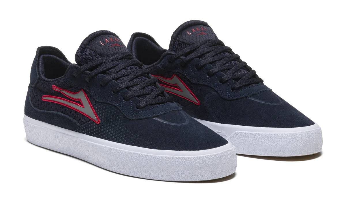 Lakai Skateboard Shoes Essex Navy Suede