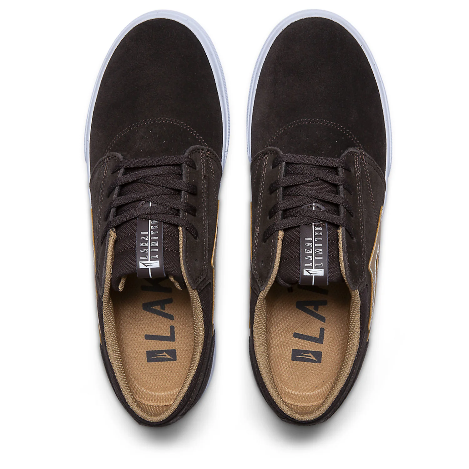 Lakai Skateboard Shoes Griffin Chocolate Suede - Image 3