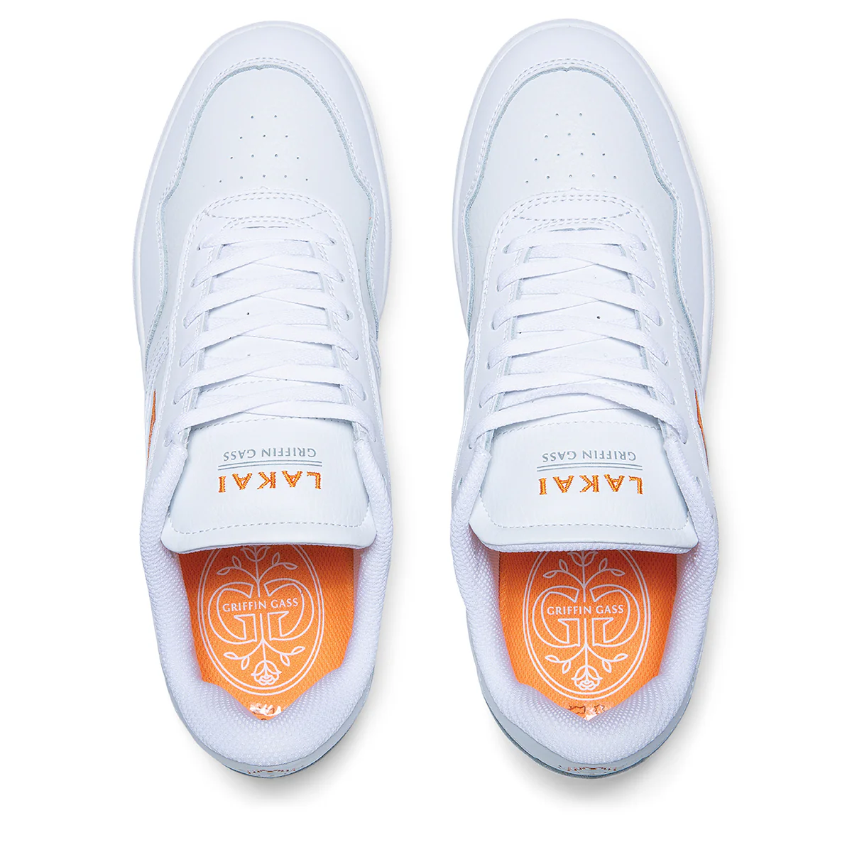 Lakai Skateboard Shoes Griffin Gass Terrace White Leather - Image 3