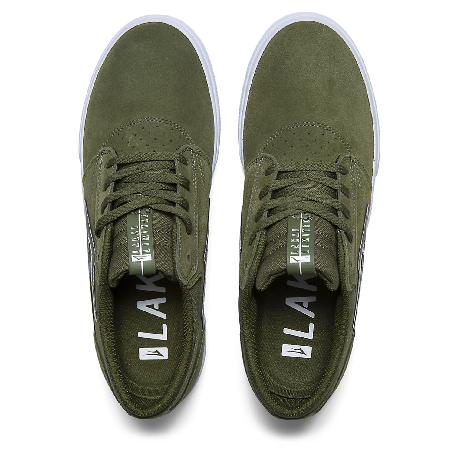 Lakai Skateboard Shoes Griffin Olive Suede - Image 3
