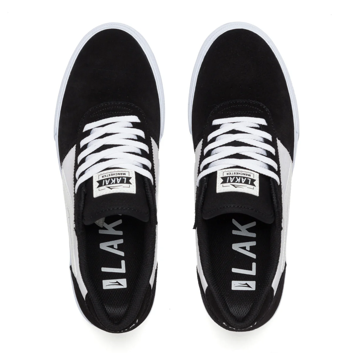 Lakai Skateboard Shoes Manchester Black/Red UV Suede - Image 3