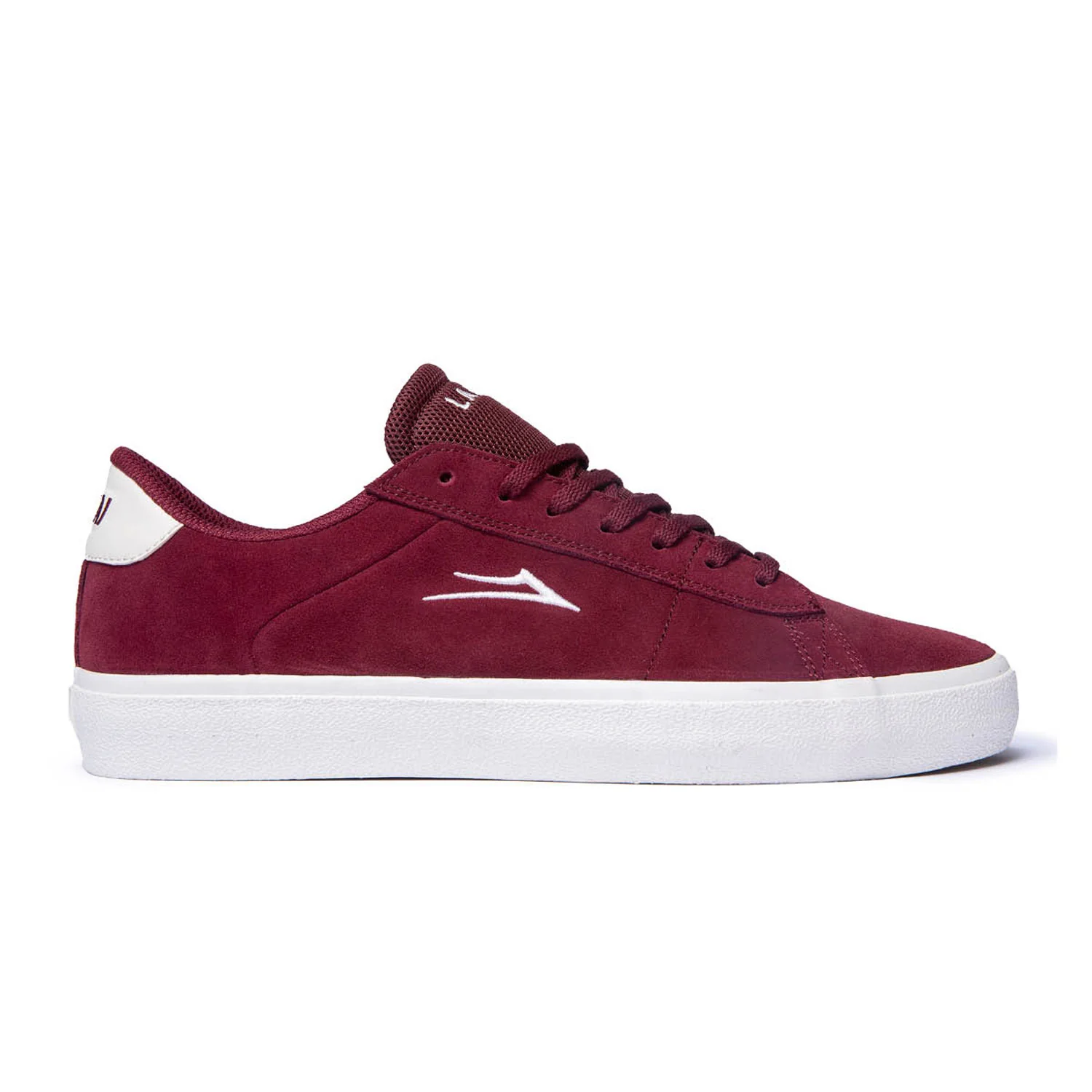 Lakai Skateboard Shoes Newport Burgundy Suede