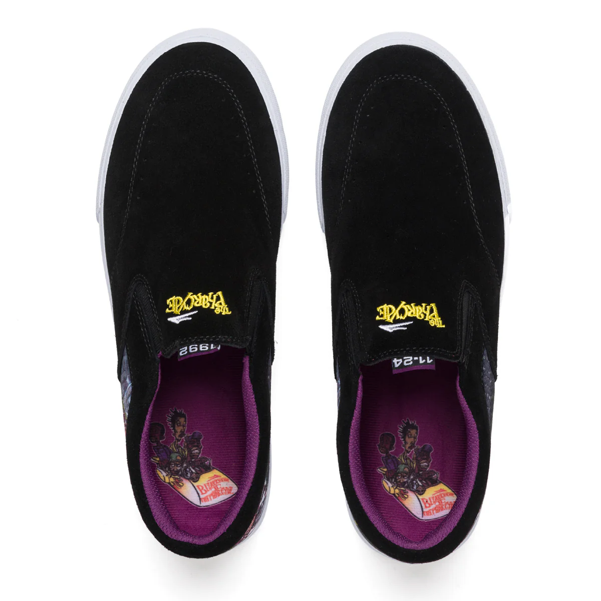 Lakai Skateboard Shoes Owen VLK X The Pharcyde Black Suede - Image 3