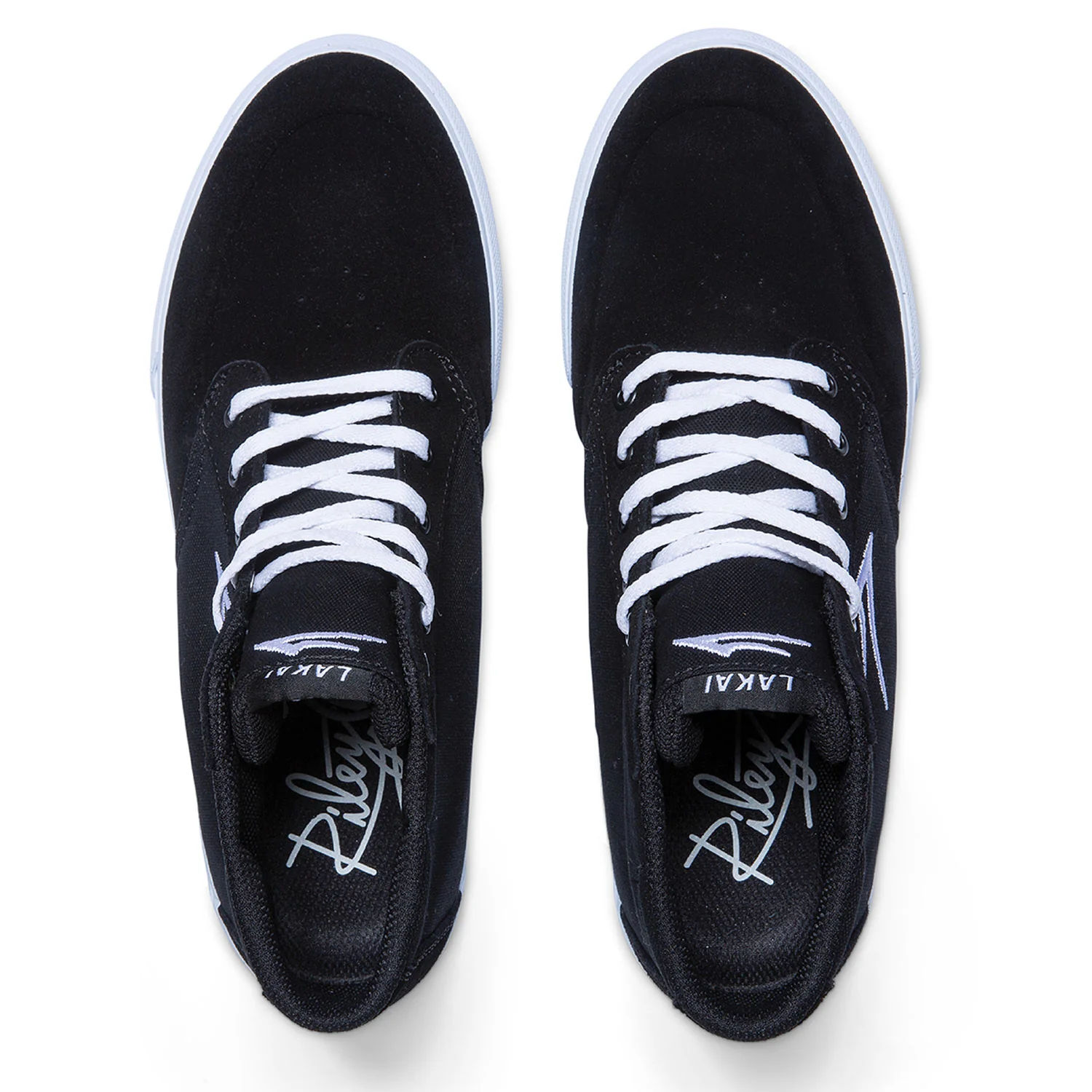 Lakai Skateboard Shoes Riley 3 High Black Suede - Image 3
