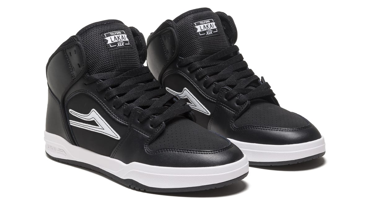 Lakai Skateboard Shoes Telford Black Leather - Image 2