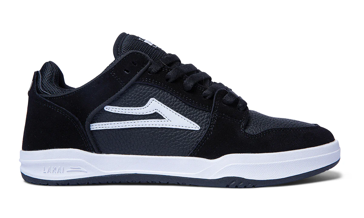 Lakai Skateboard Shoes Telford Low Black Suede