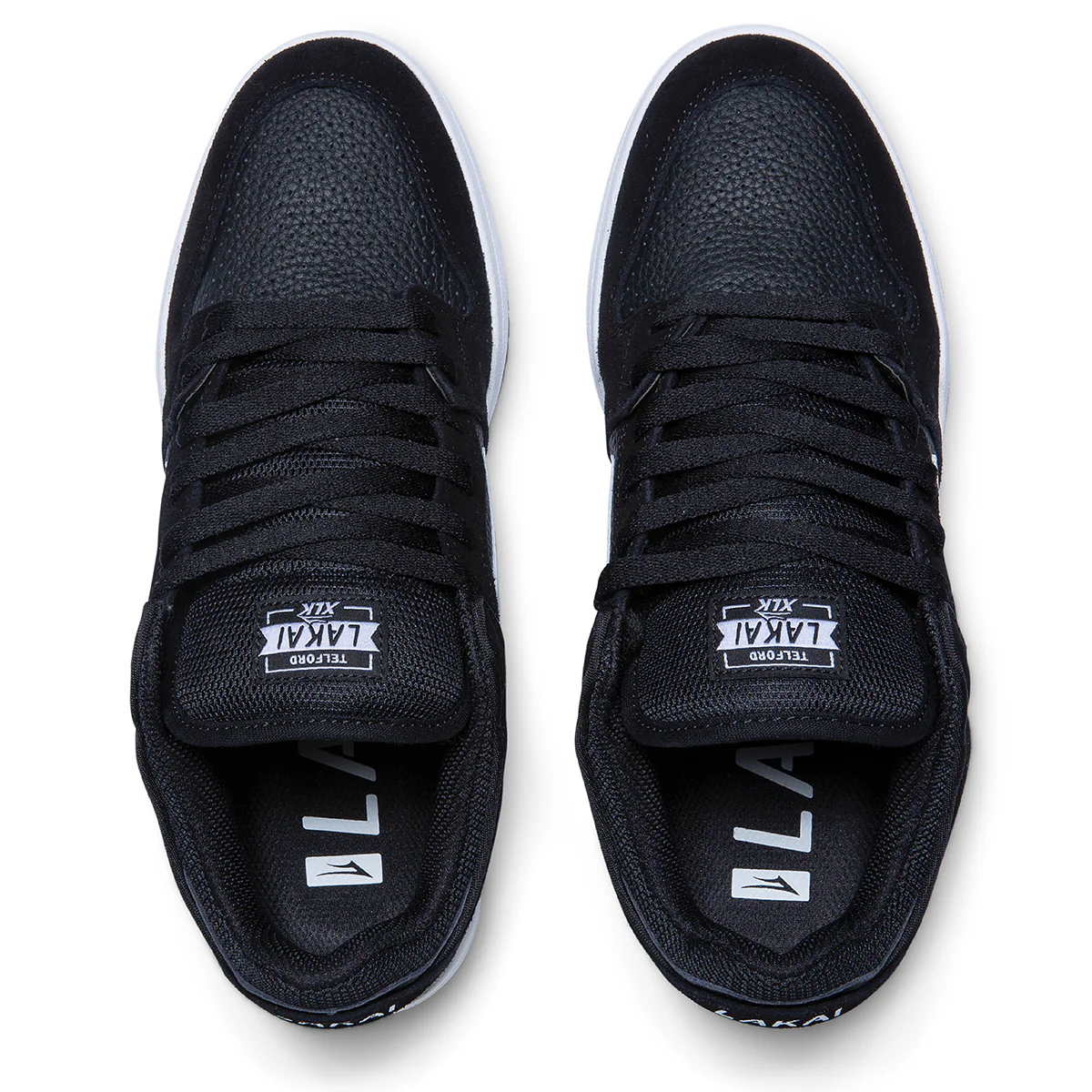 Lakai Skateboard Shoes Telford Low Black Suede - Image 3