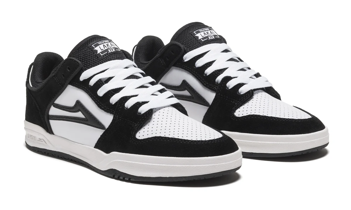 Lakai Skateboard Shoes Telford Low Black/White - Image 2