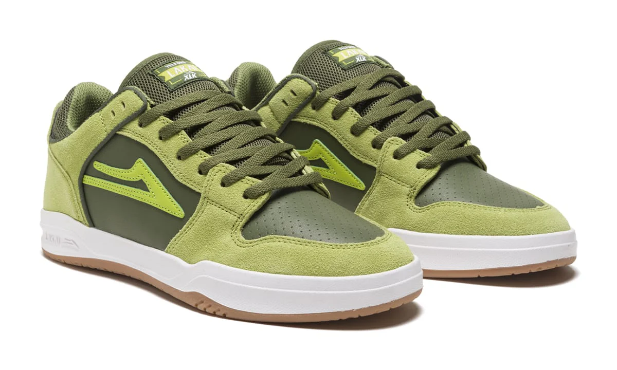 Lakai Skateboard Shoes Telford Low Green/Green Suede
