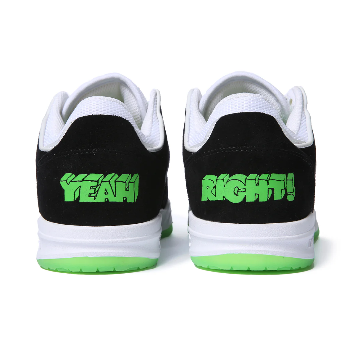 Lakai Skateboard Shoes Telford Low Yeah Right Black/White Suede - Image 3
