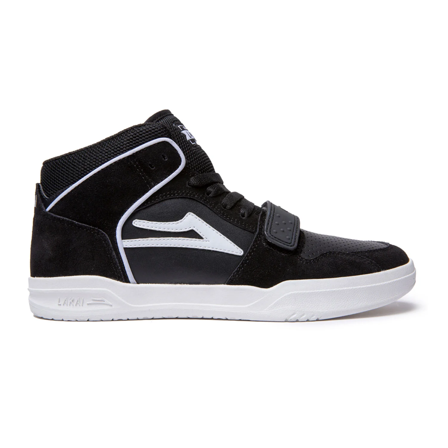 Lakai Skateboard Shoes Telford Mid Black Suede