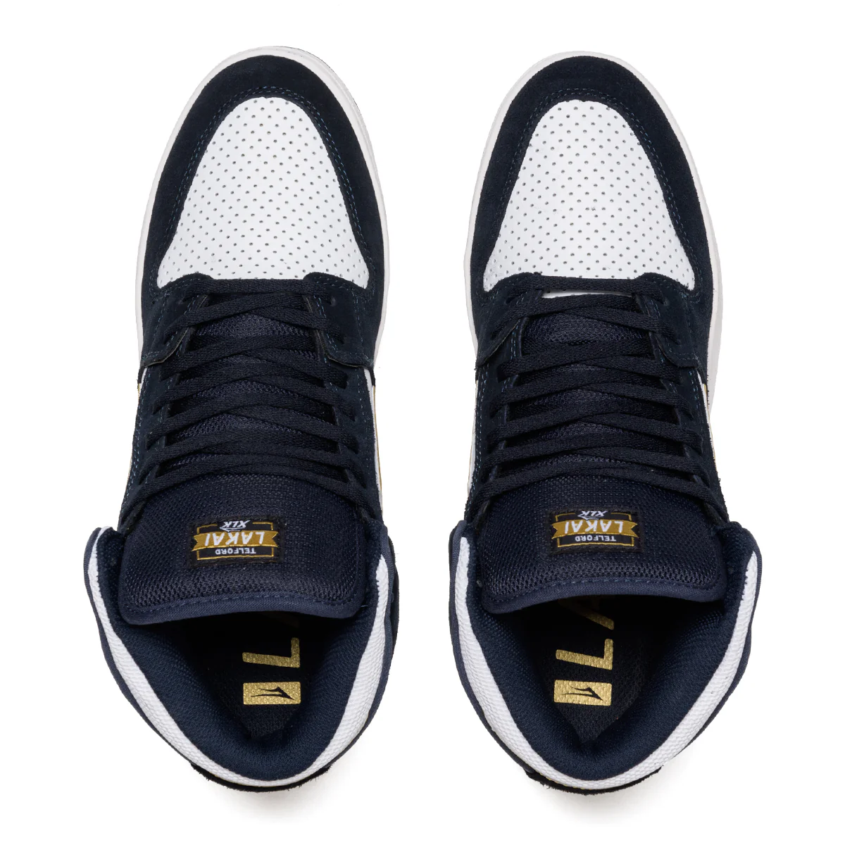 Lakai Skateboard Shoes Telford Navy/White Suede - Image 3