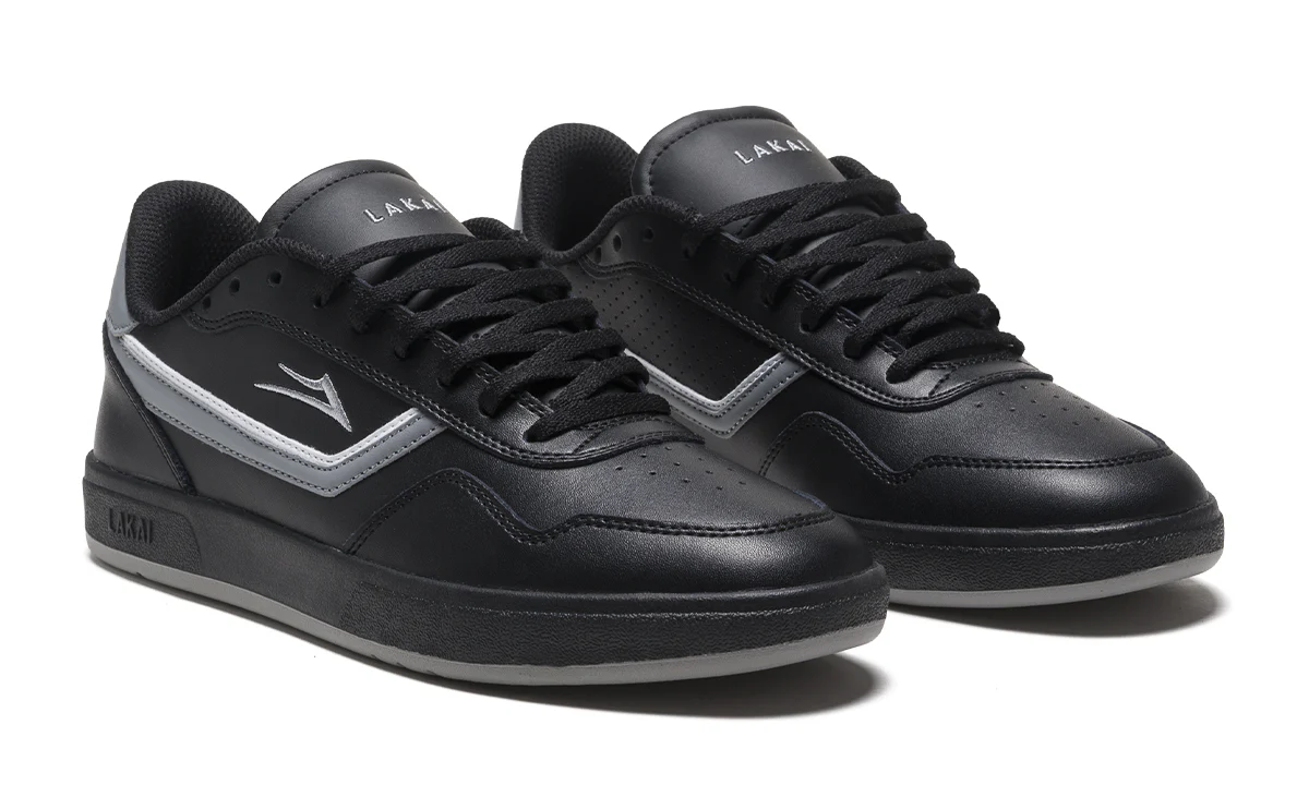 Lakai Skateboard Shoes Terrace Black/Black Leather