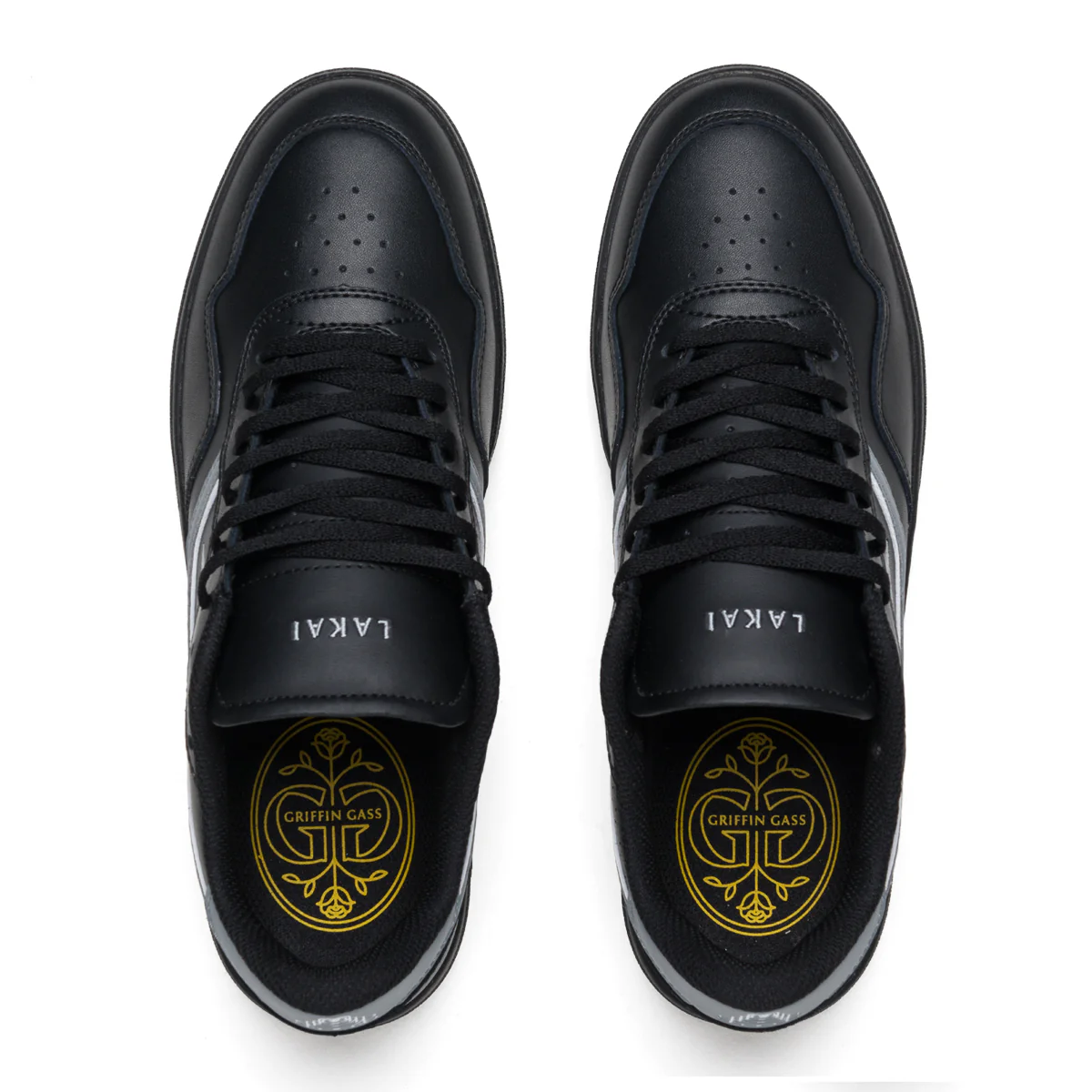 Lakai Skateboard Shoes Terrace Black/Black Leather - Image 3